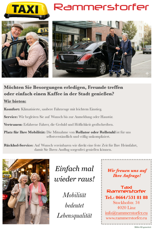 Werbung für Senioren